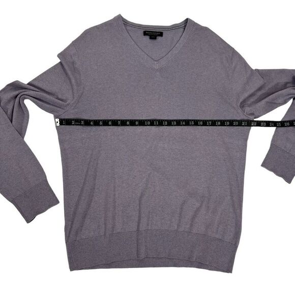 Banana Republic Mens Large Silk Blend V-Neck Pullover Sweater - Picture 8 of 8